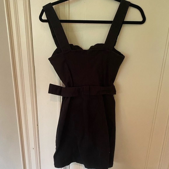 Black Utility Zip-Up Sleeveless Dress - Picture 8 of 8